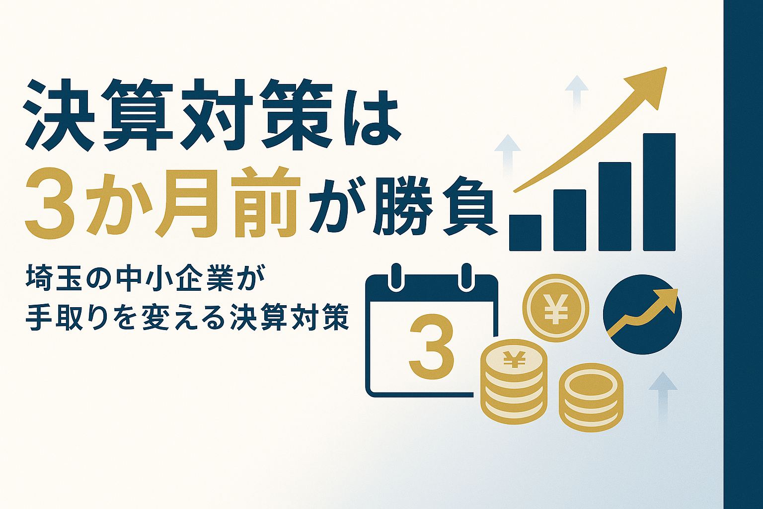 決算対策は埼玉の中小企業ほど早めが効く