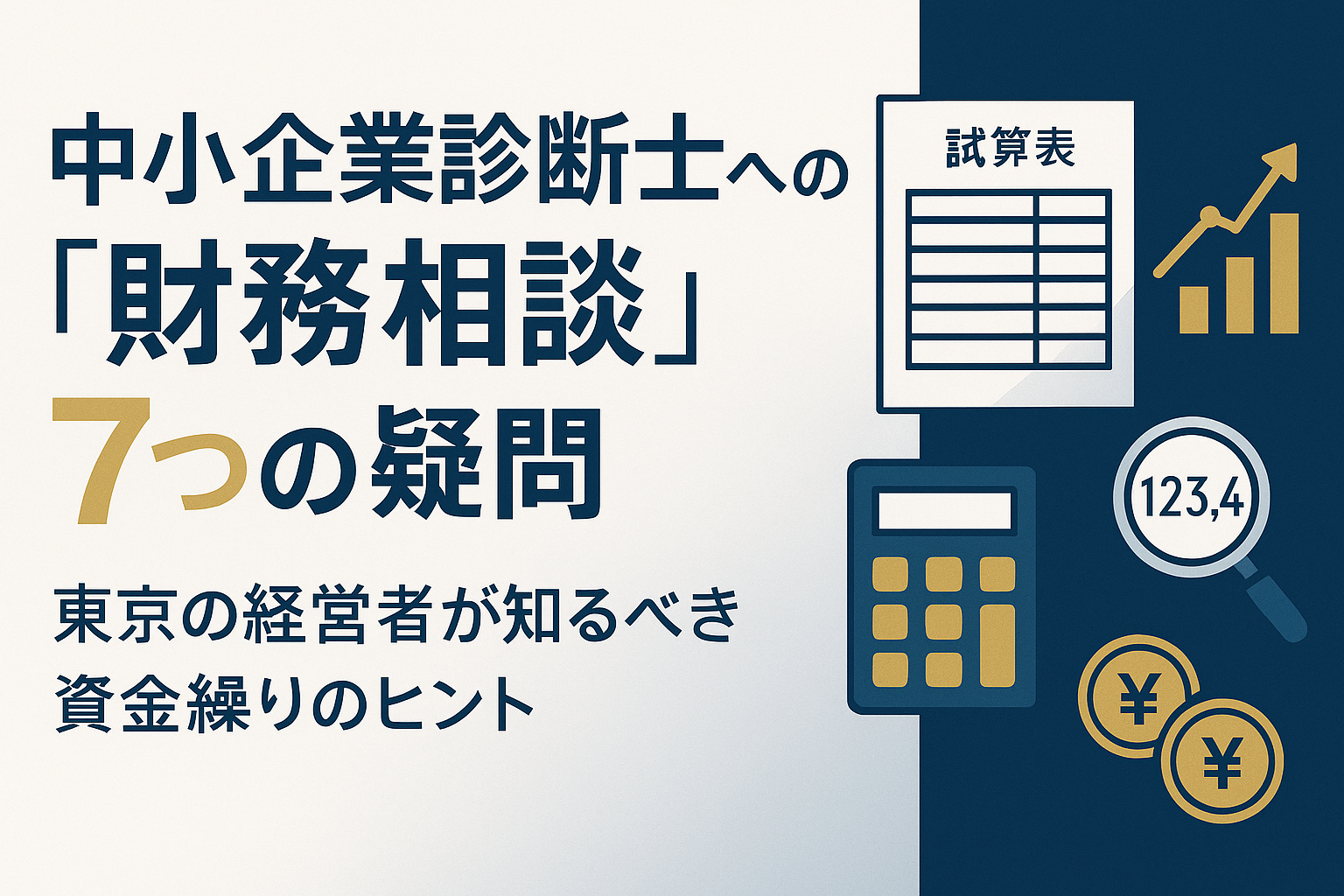 中小企業診断士に財務相談を東京で|7つの疑問